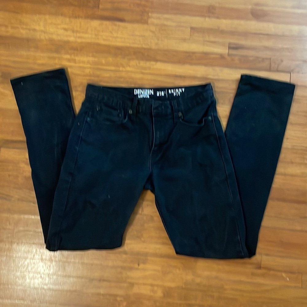 Levi’s Denizen 216 Skinny Fit W32 x L34 black jeans